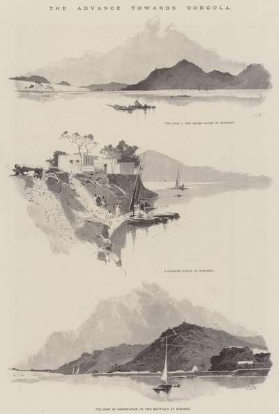 ドンゴラへの前進 作： Charles Auguste Loye